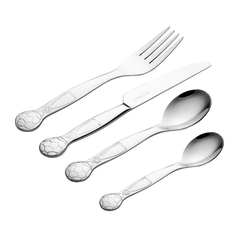 VINERS On The Ball Kids 4pc Cutlery Set